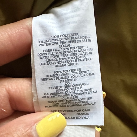 J. Crew Excursion Quilted Down Vest Olive Green XS Cabincore Outdoors Preppy - Picture 9 of 9